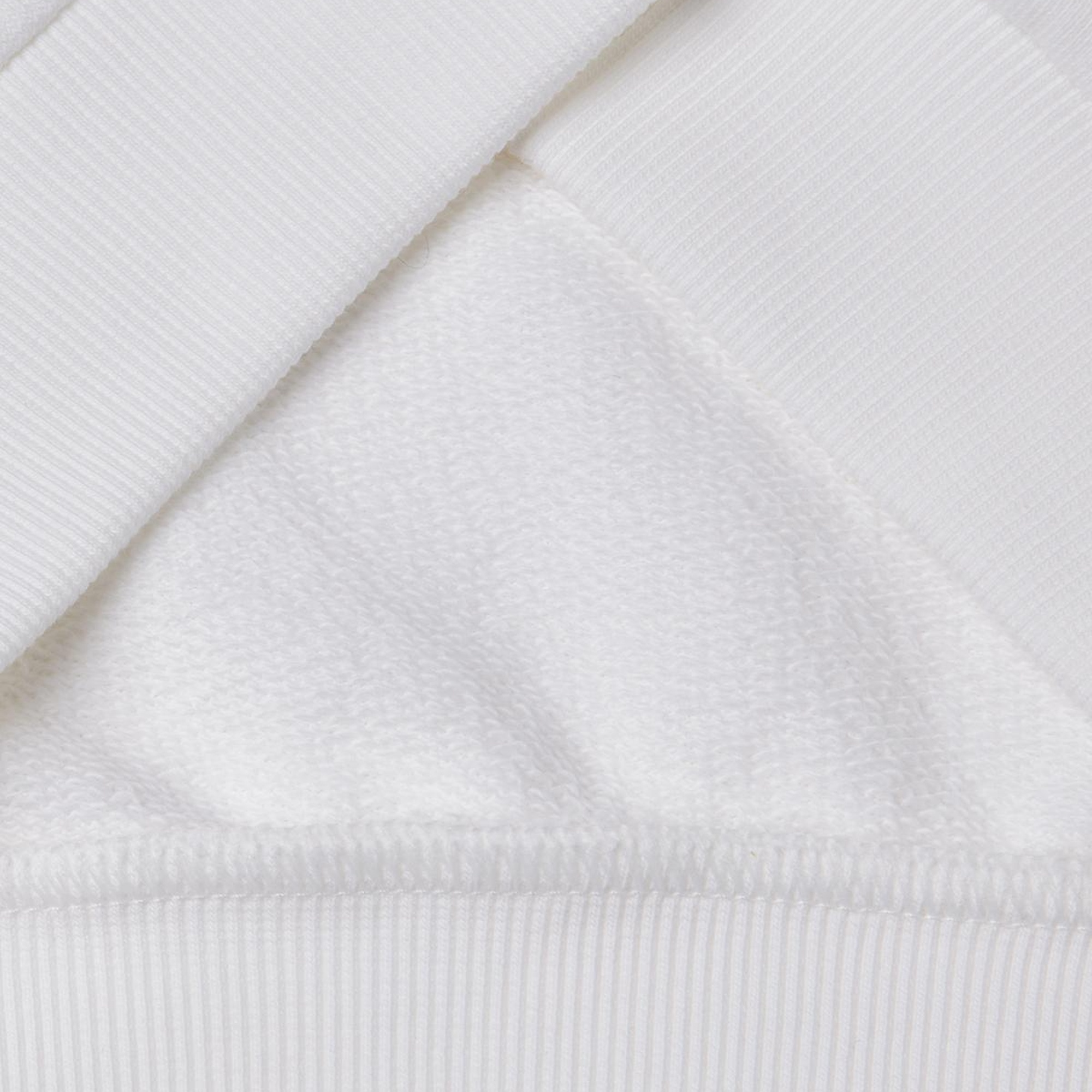 Kız Çocuk Beyaz Simli Benetton Logo Baskılı Bisiklet Yaka Sweatshirt