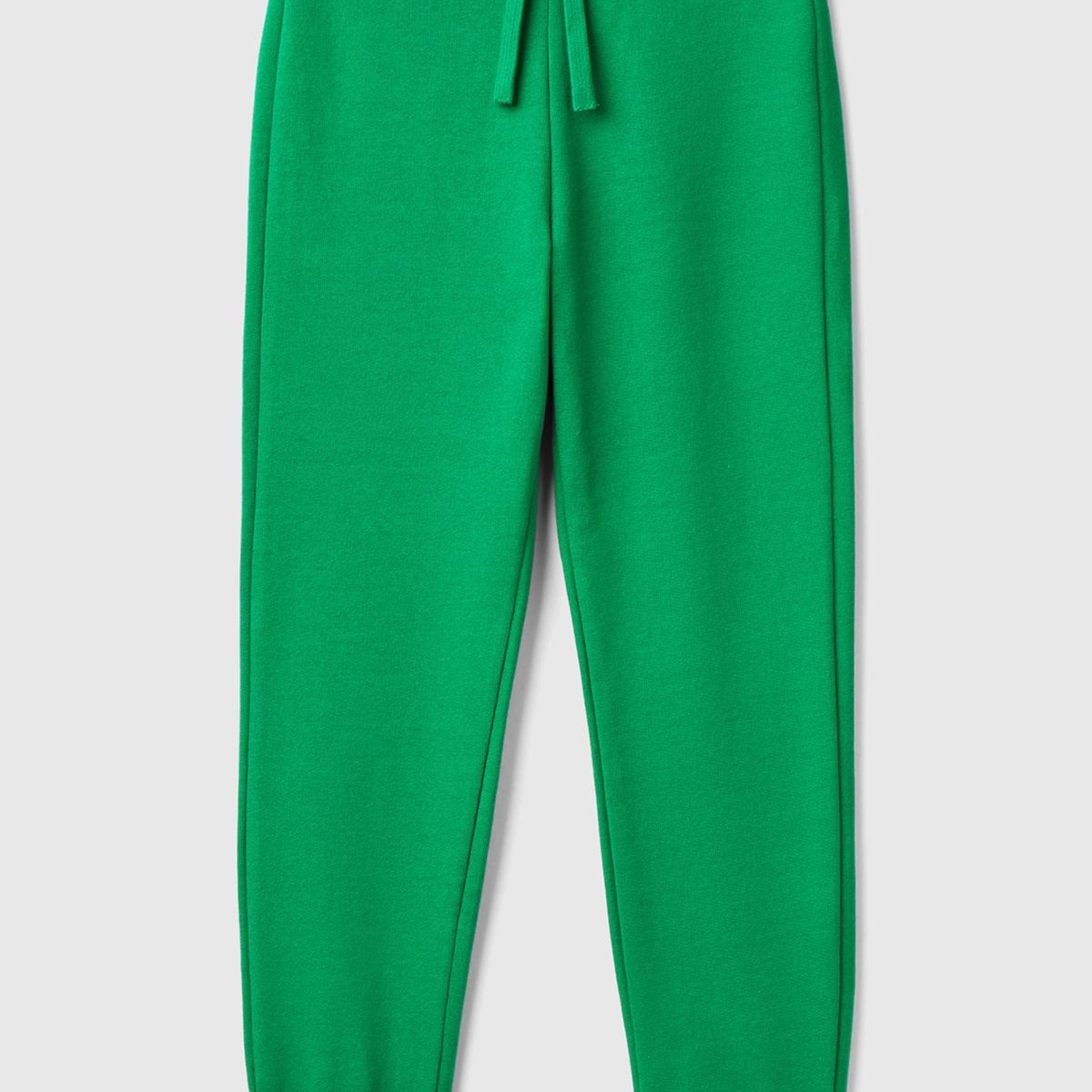 Erkek Çocuk Yeşil Arka Cebi Etiket Logolu Eşofman Altı