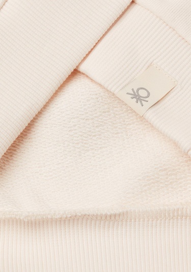  Erkek Çocuk Ekru Hot Wheels Baskılı Logo Etiketli Bisiklet Yaka Sweatshirt