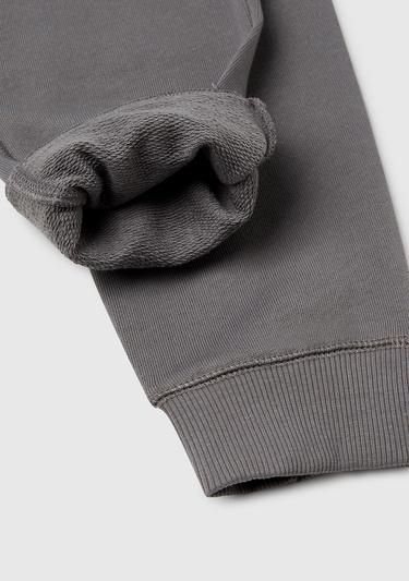  Erkek Çocuk Antrasit Arka Cebi Logolu Eşofman Altı