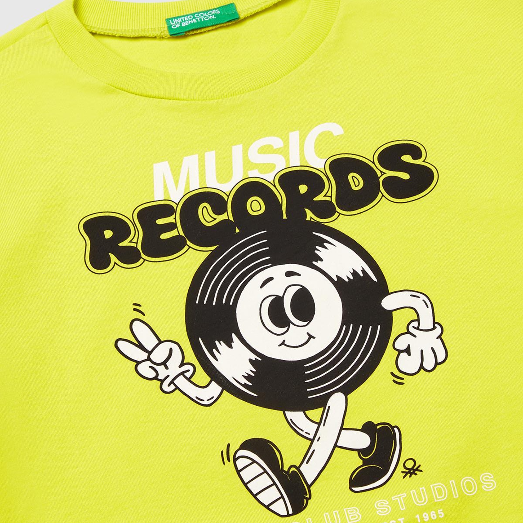 Erkek Çocuk Sarı Grafik Baskılı Kısa Kollu T-Shirt