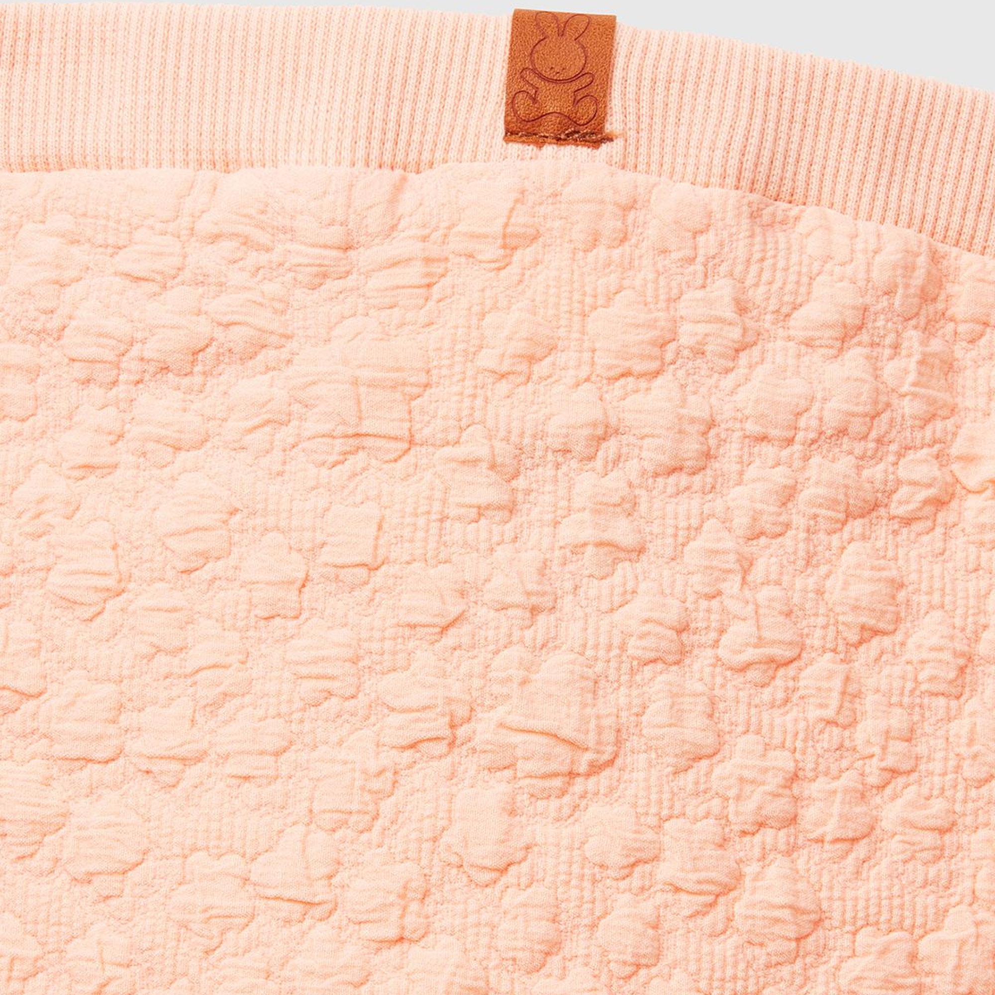 Bebek Yavruağzı Jakarlı Logo Detaylı Dekoratif İpli Ribanalı Eşofman Altı