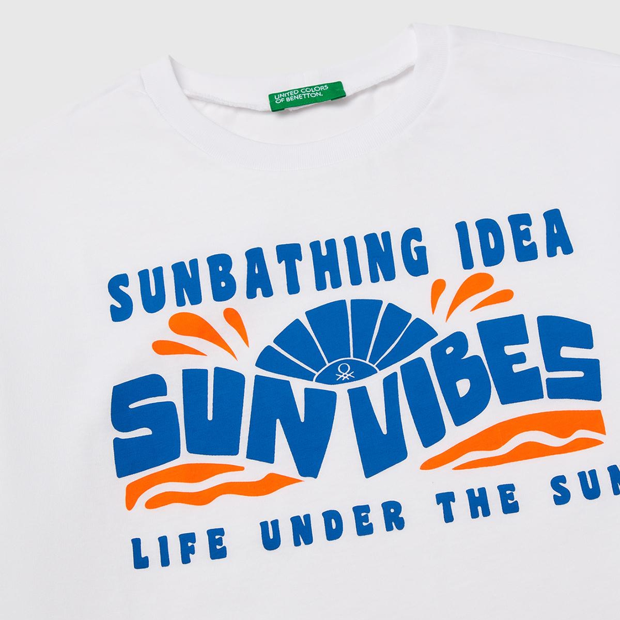 Erkek Çocuk Beyaz Grafik Baskılı Kısa Kollu T-Shirt