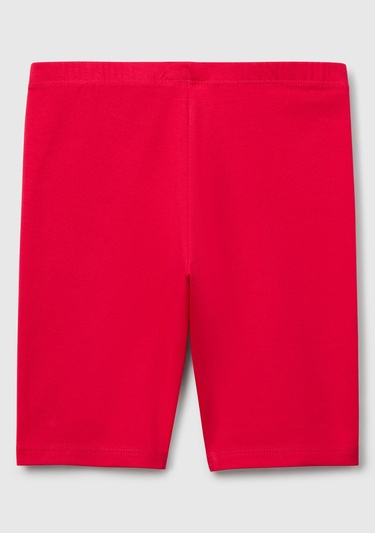  Kız Çocuk Fuşya Ton Sür Ton Logo İşlemeli Mini Bisikletçi Taytı