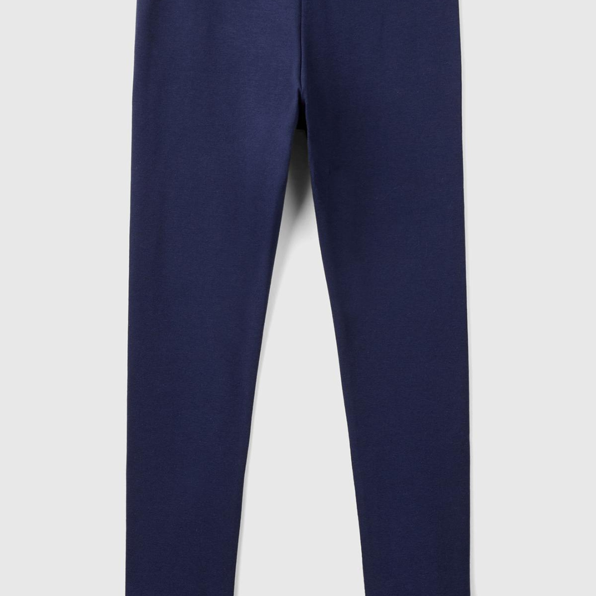 Kız Çocuk Lacivert Benetton İşlemeli Tayt