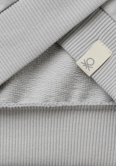  Erkek Çocuk Gri Melanj Marvel Kahraman Baskılı Etiket Logolu Kapüşonlu Sweatshirt