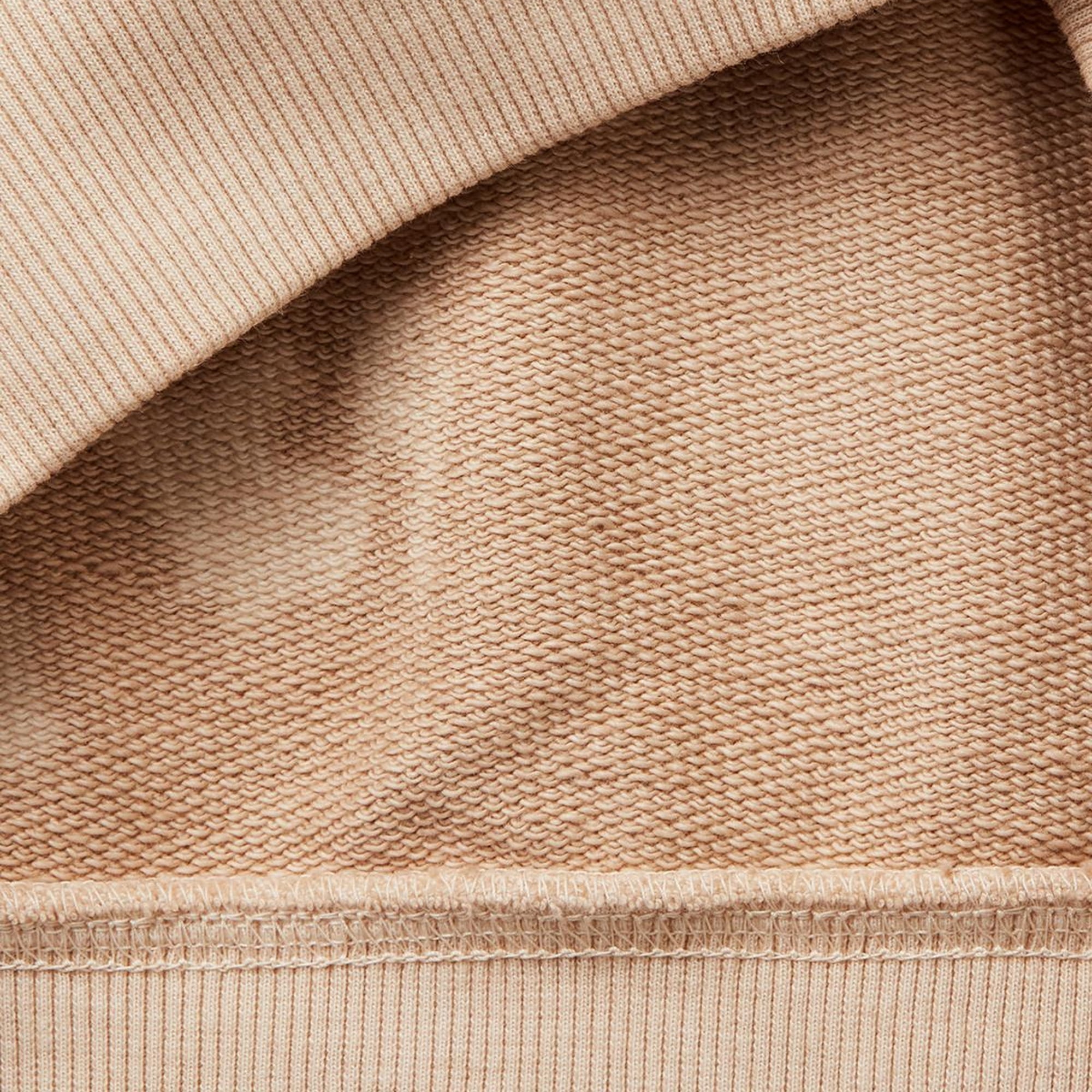 Erkek Çocuk Bej Baskılı Soluk Efektli Kese Cepli Kapüşonlu Sweatshirt