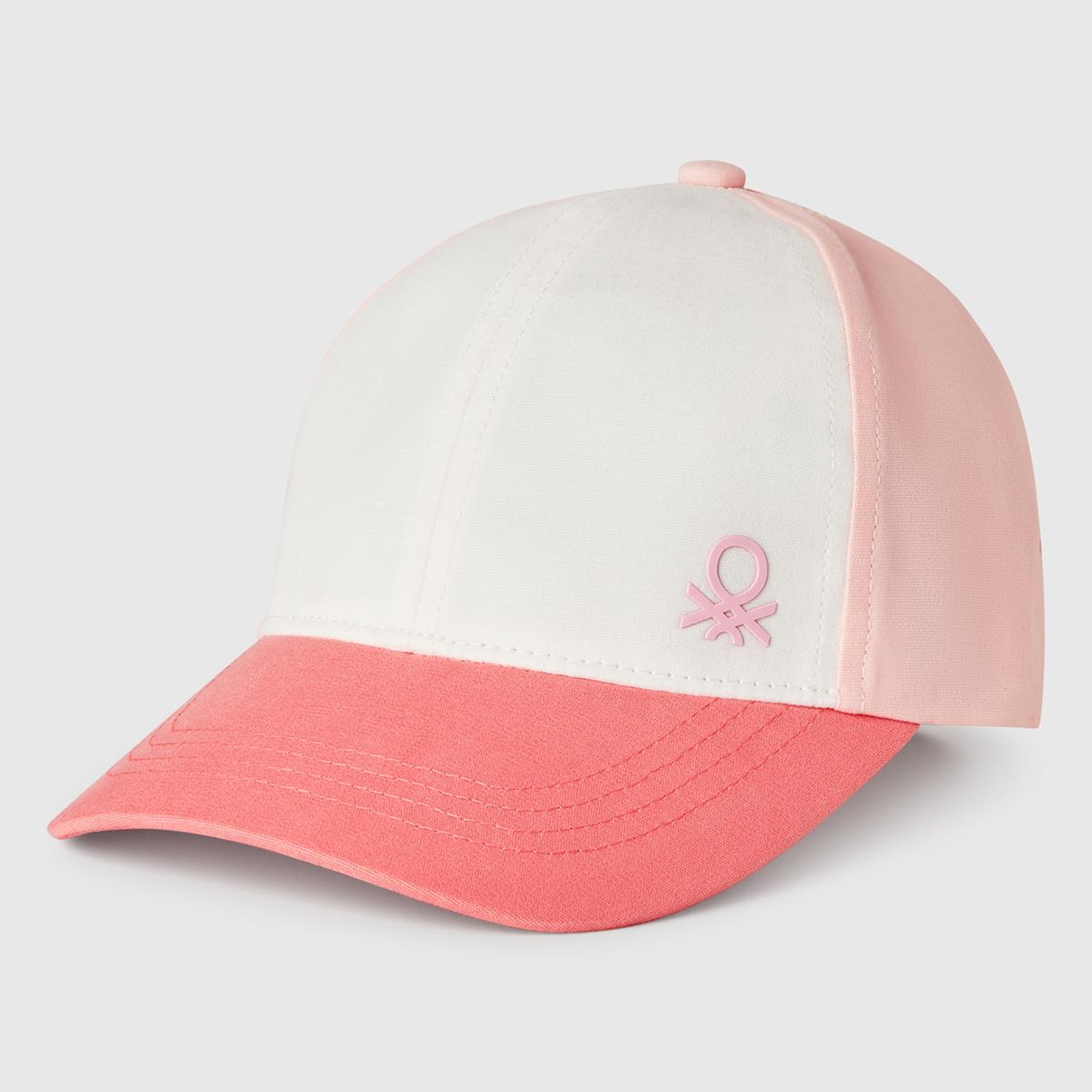 Erkek Çocuk Fuşya Renk Bloklu Logolu Kep Şapka