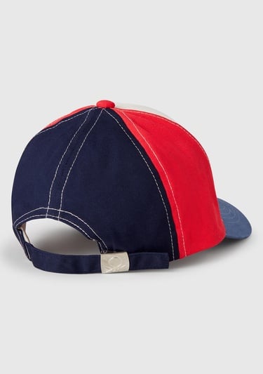  Erkek Çocuk Havacı Mavi Renk Bloklu Logolu Kep Şapka