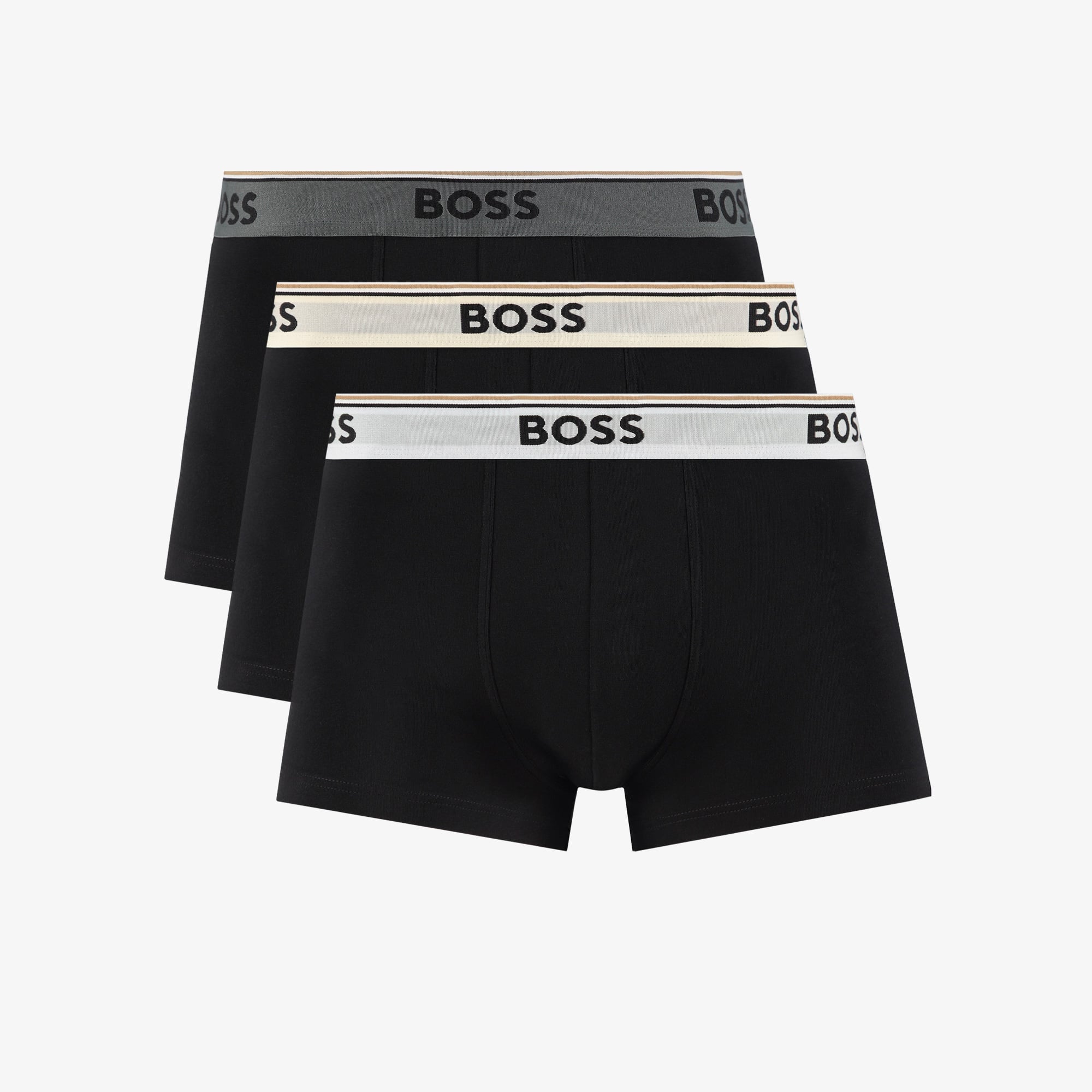 Boss 3'lü Trunk Power Erkek Siyah Boxer