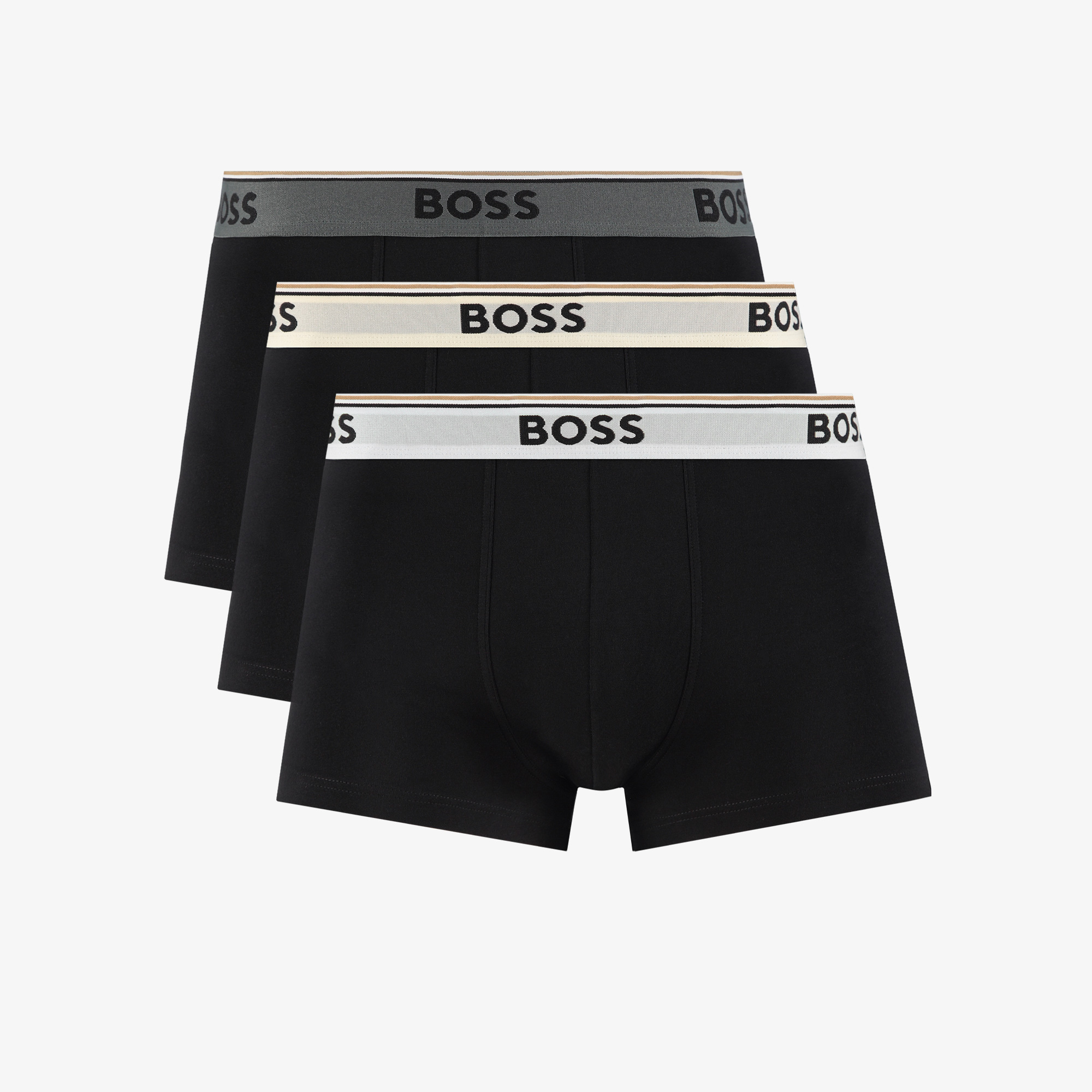  Boss 3'lü Trunk Power Erkek Siyah Boxer