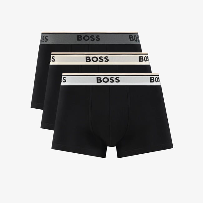  Boss 3'lü Trunk Power Erkek Siyah Boxer