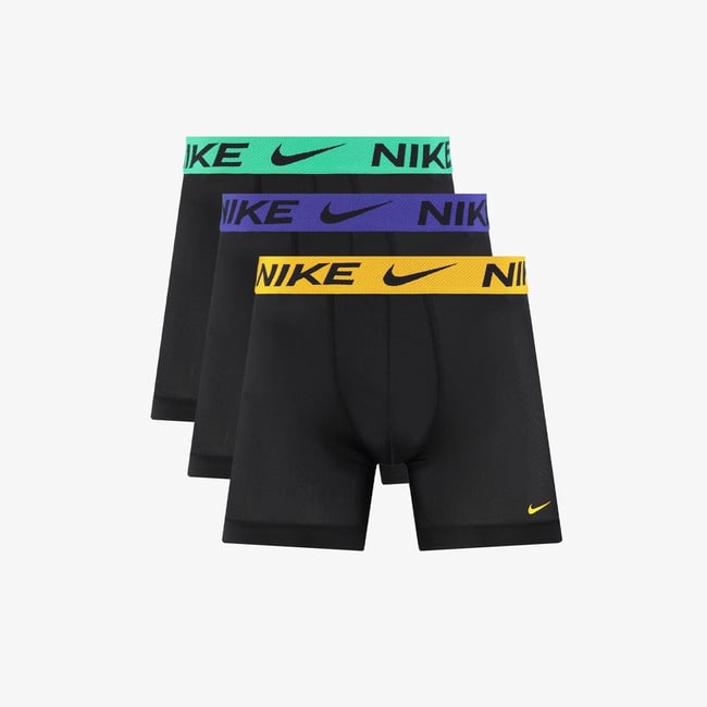  Nike Brief 3' lü Erkek Siyah Boxer