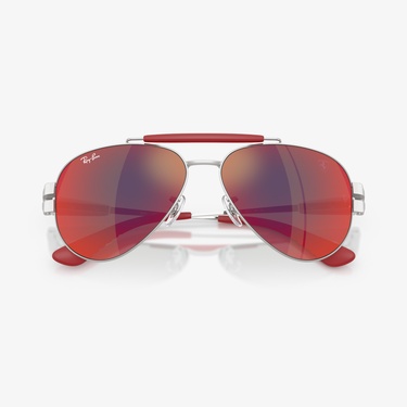  Ray-Ban RB3762M Scuderia Ferrari Collection Unisex Gri Güneş Gözlüğü
