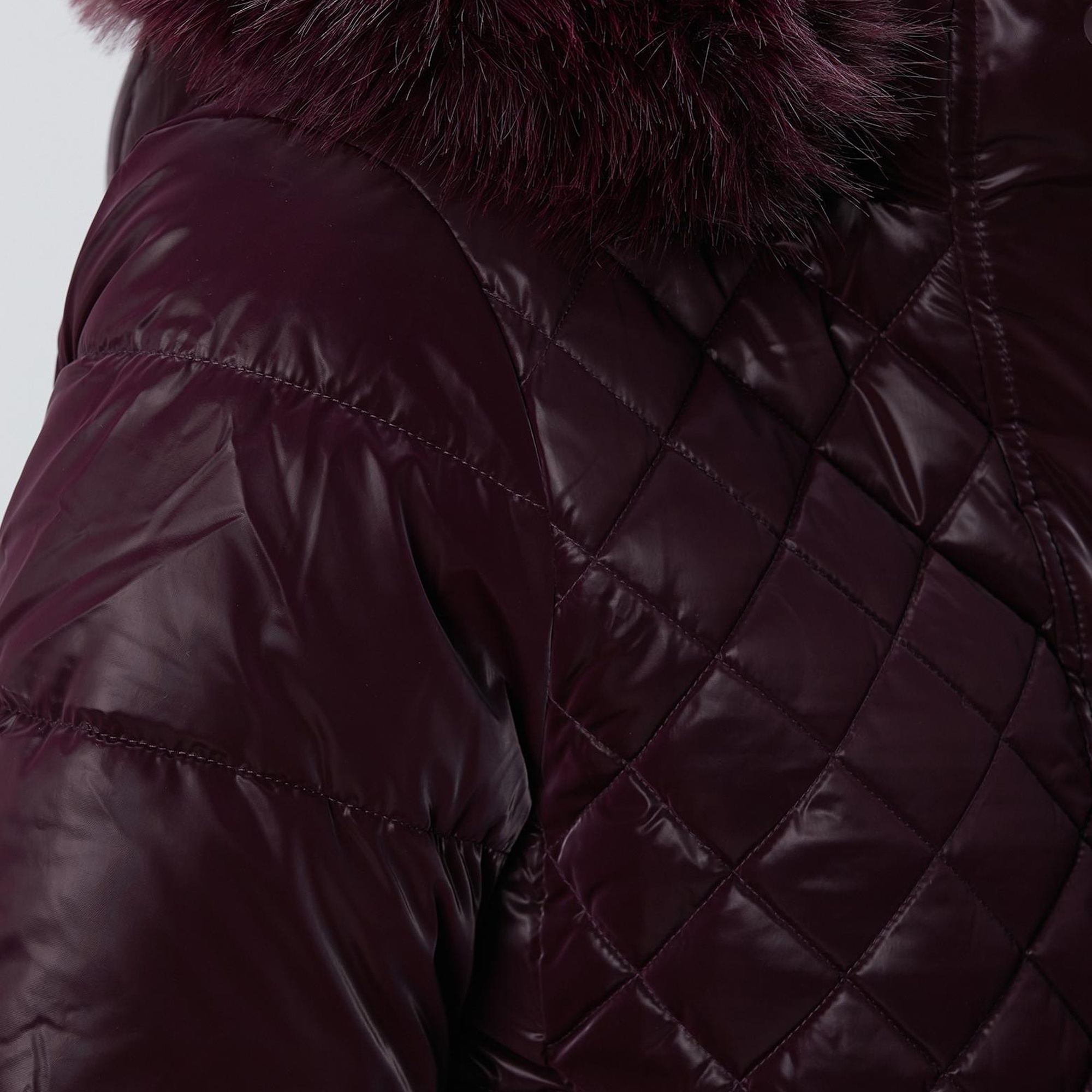 Network Kadın N-Tech Mürdüm Çift Taraflı Mont