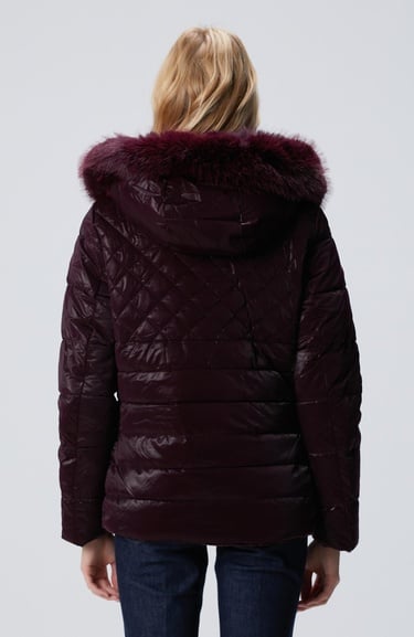  Network Kadın N-Tech Mürdüm Çift Taraflı Mont