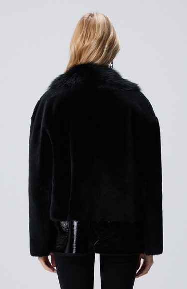  Network Kadın Siyah Deri Kaban