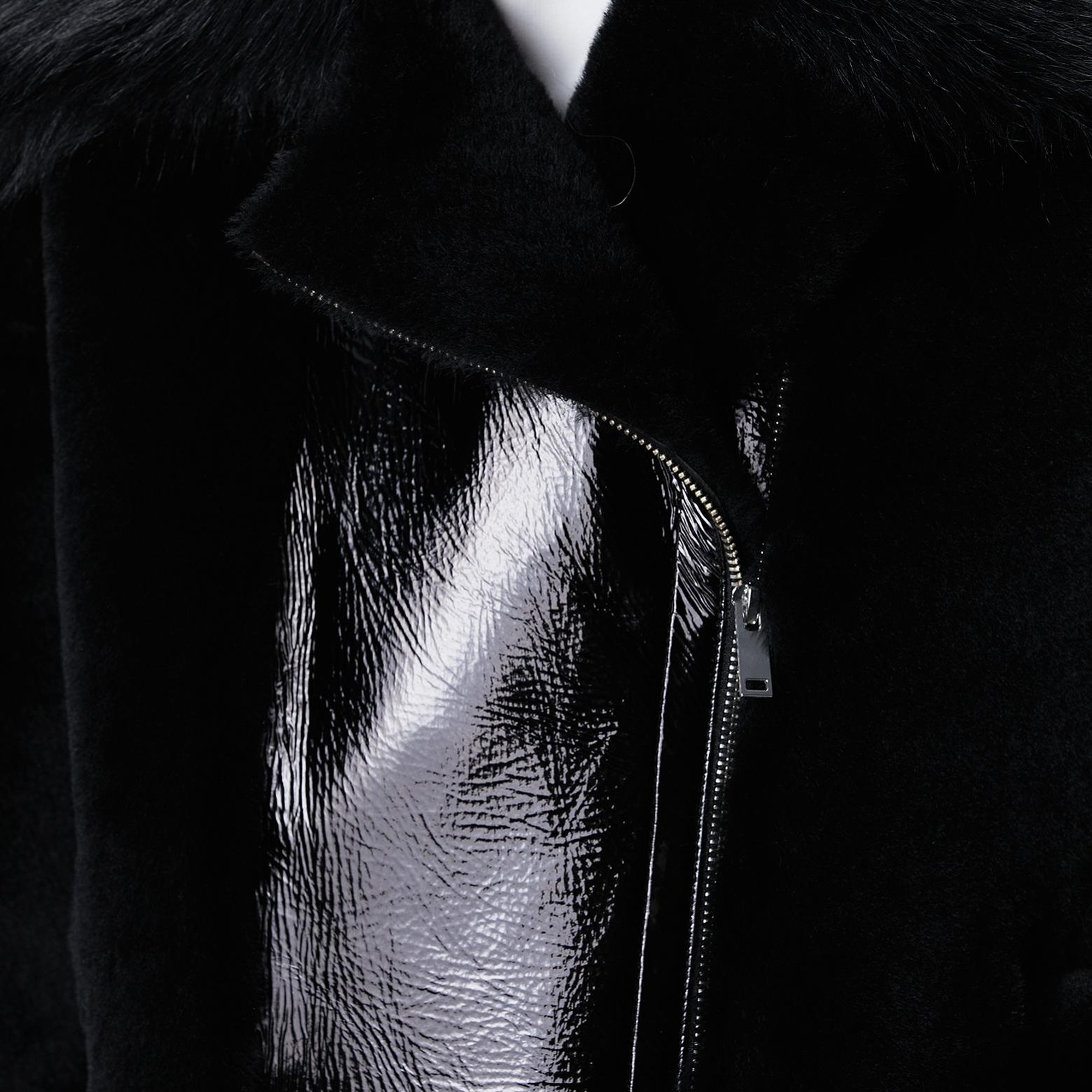 Network Kadın Siyah Deri Kaban