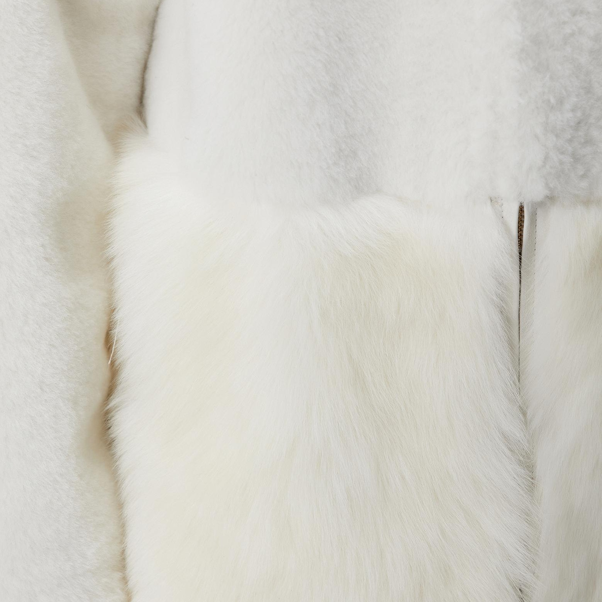 Network Kadın Kırık Beyaz Deri Kaban