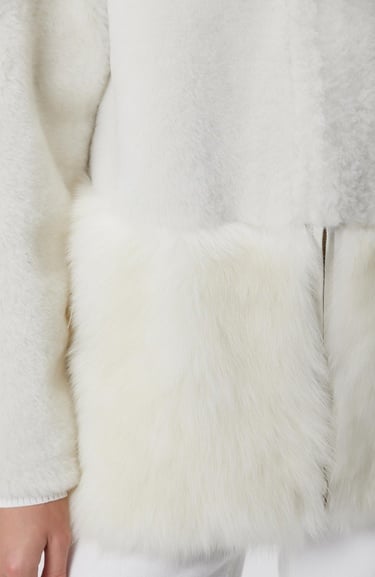  Network Kadın Kırık Beyaz Deri Kaban