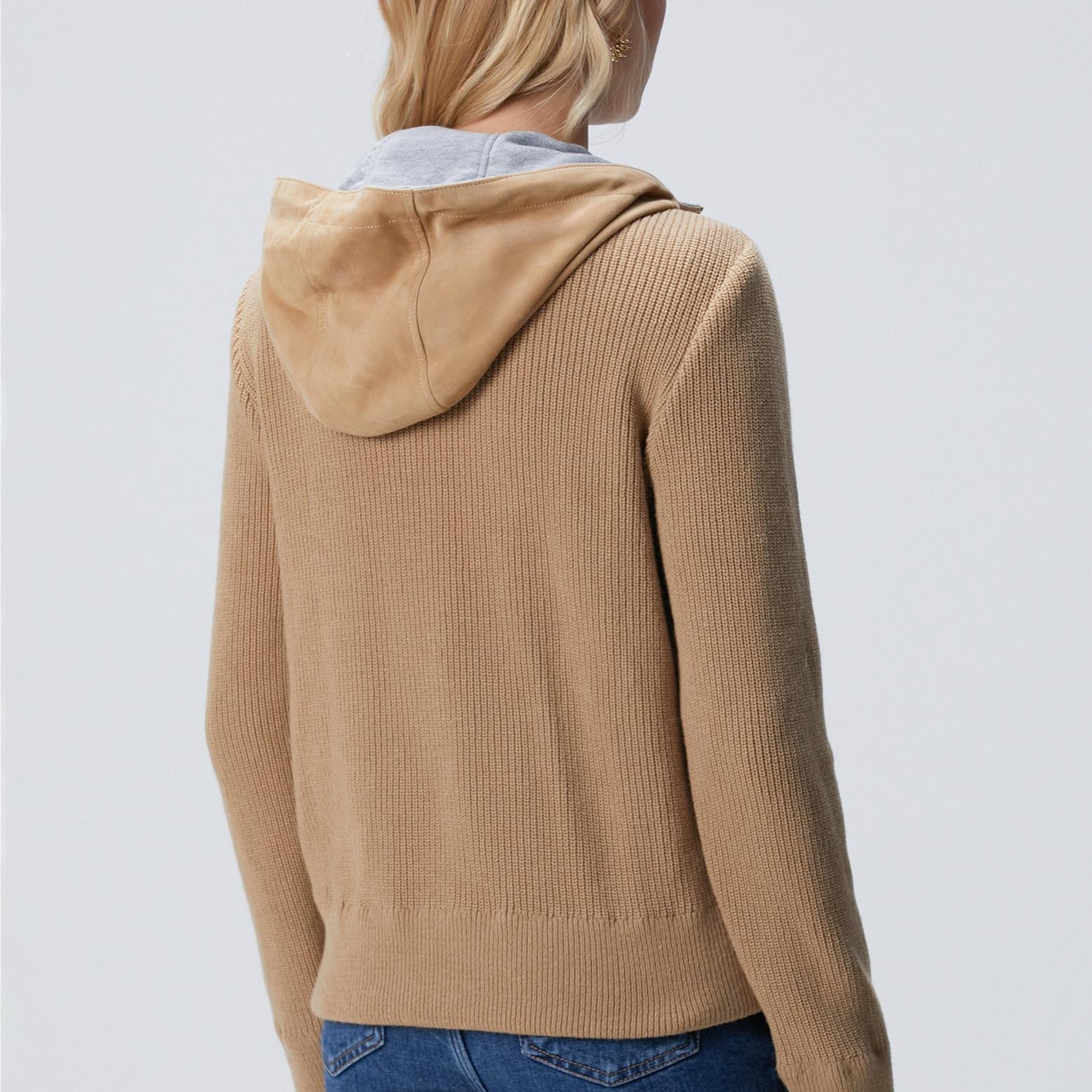 Network Kadın Bej Deri Mont