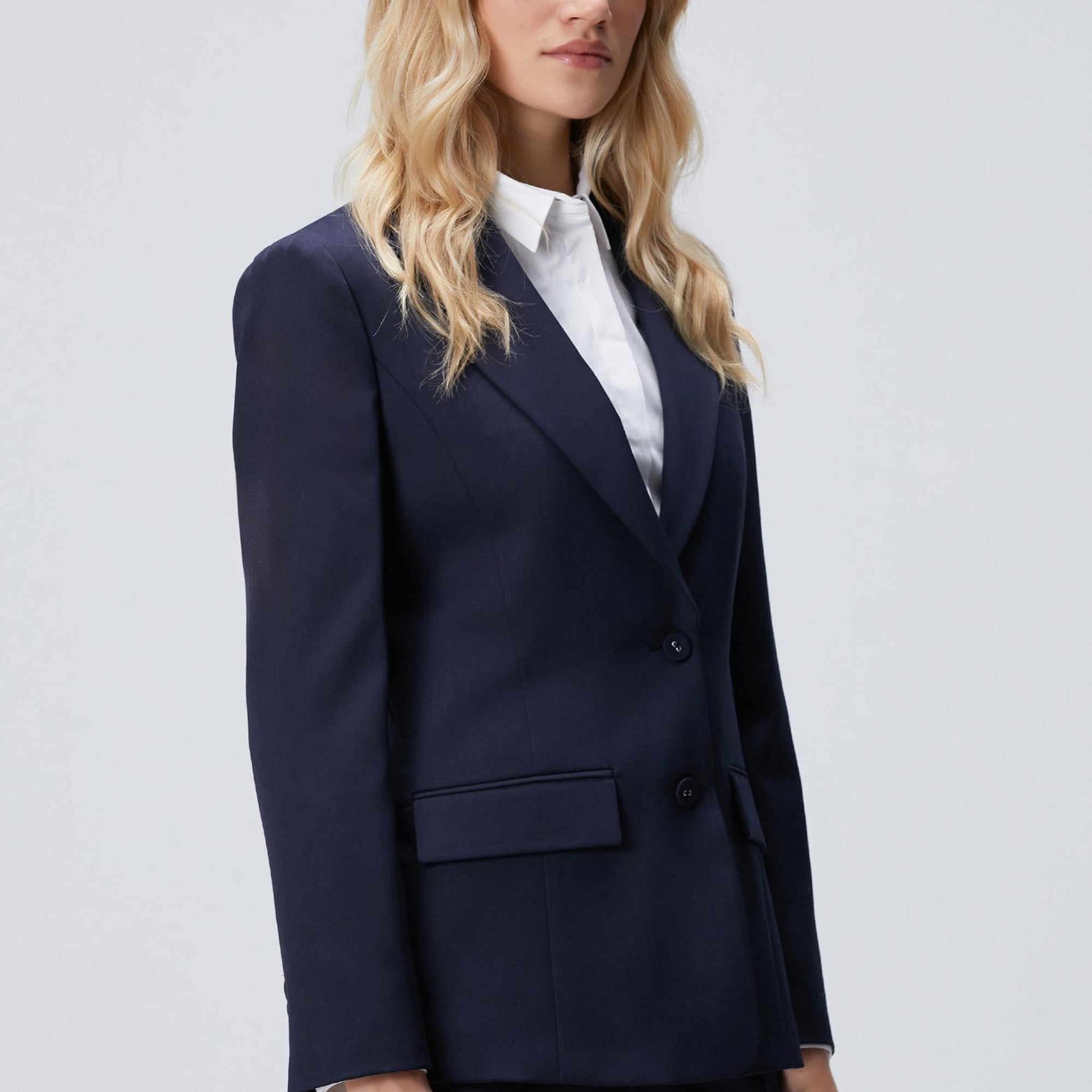 Network Kadın Lacivert Yün Karışımlı Ceket