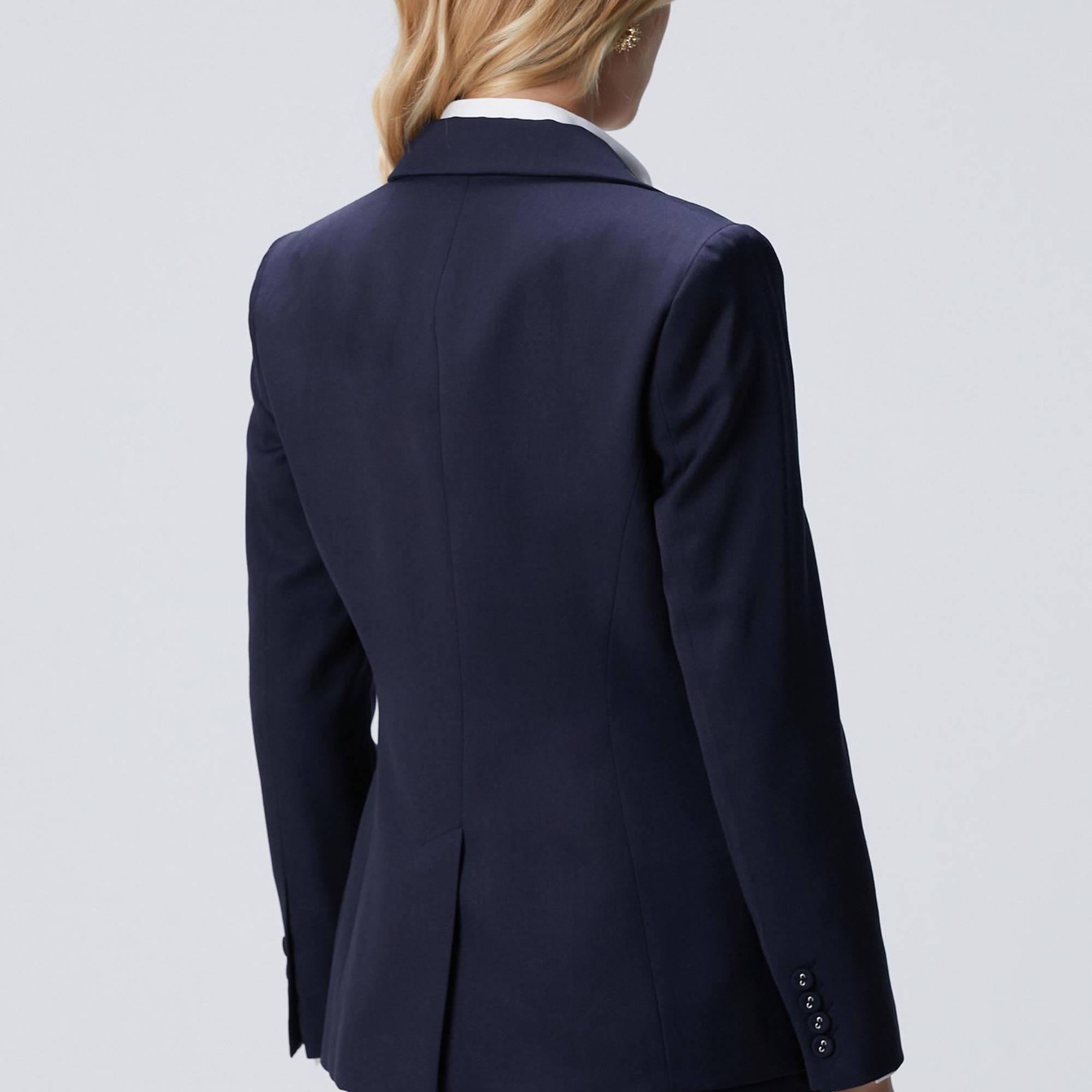 Network Kadın Lacivert Yün Karışımlı Ceket