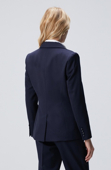  Network Kadın Lacivert Yün Karışımlı Ceket