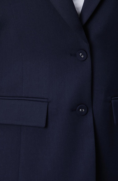  Network Kadın Lacivert Yün Karışımlı Ceket