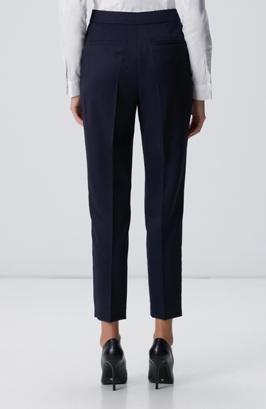  Network Kadın Lacivert Yün Karışımlı Pantolon