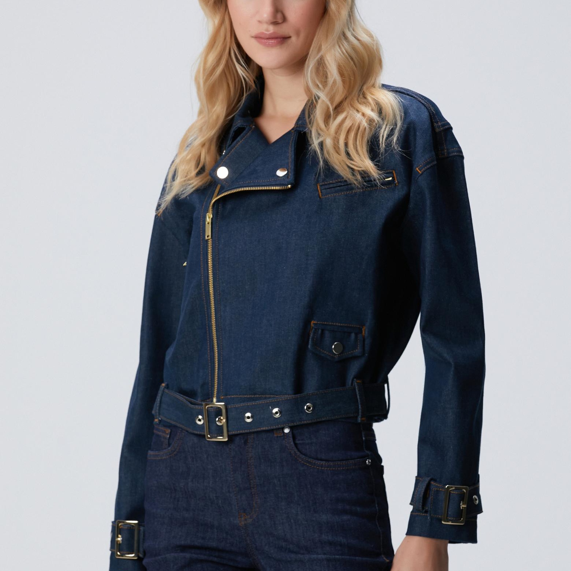 Network Kadın Koyu Indigo Mavi Denim Mont