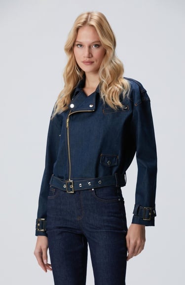  Network Kadın Koyu Indigo Mavi Denim Mont