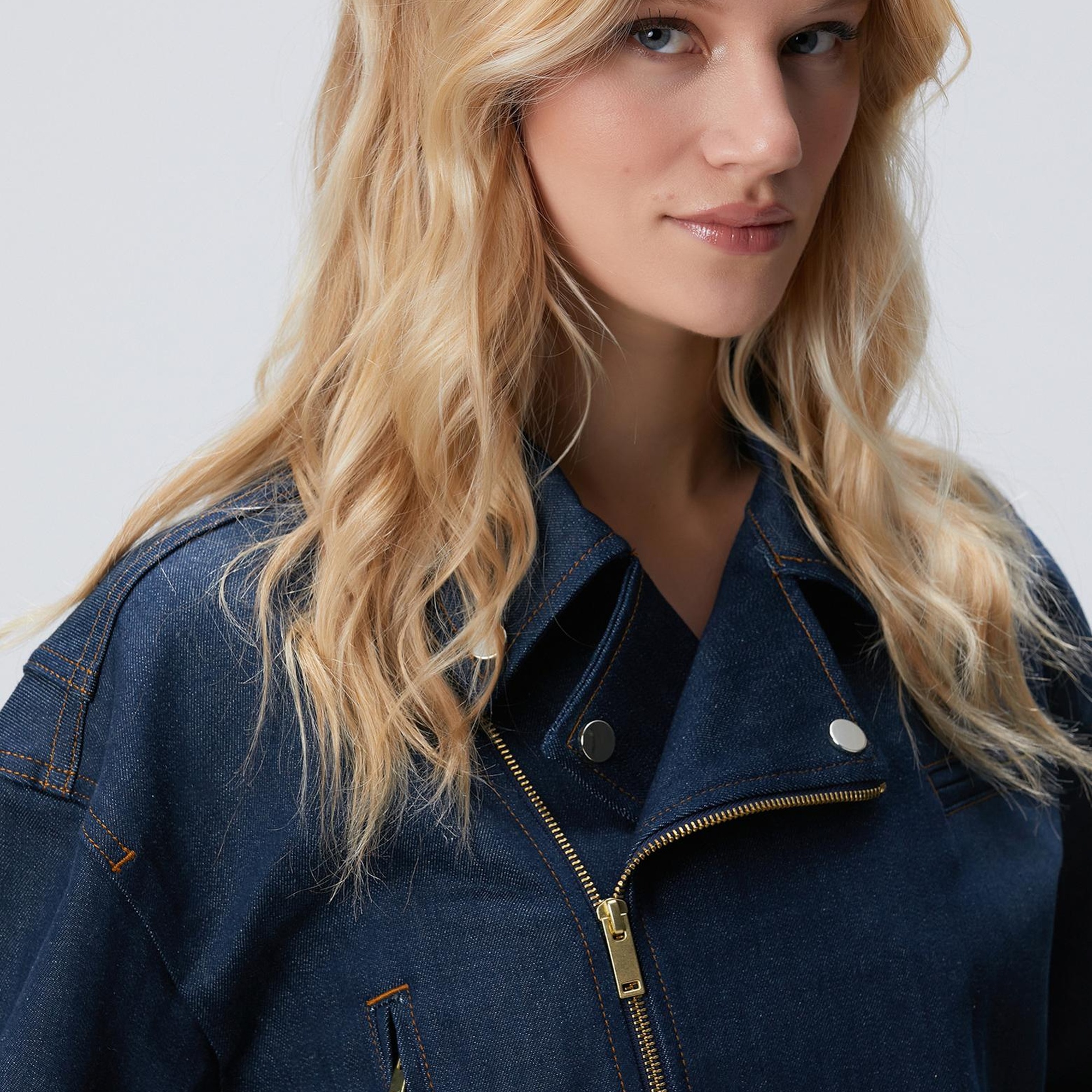 Network Kadın Koyu Indigo Mavi Denim Mont