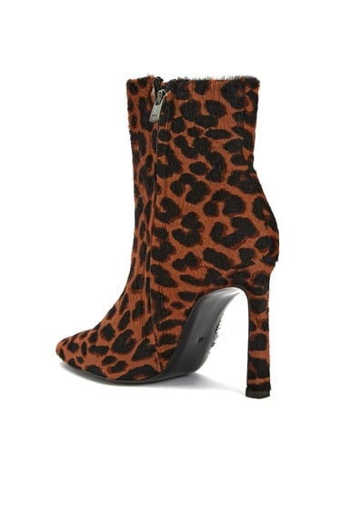  Network Kadın Leopar Desenli Deri Bot