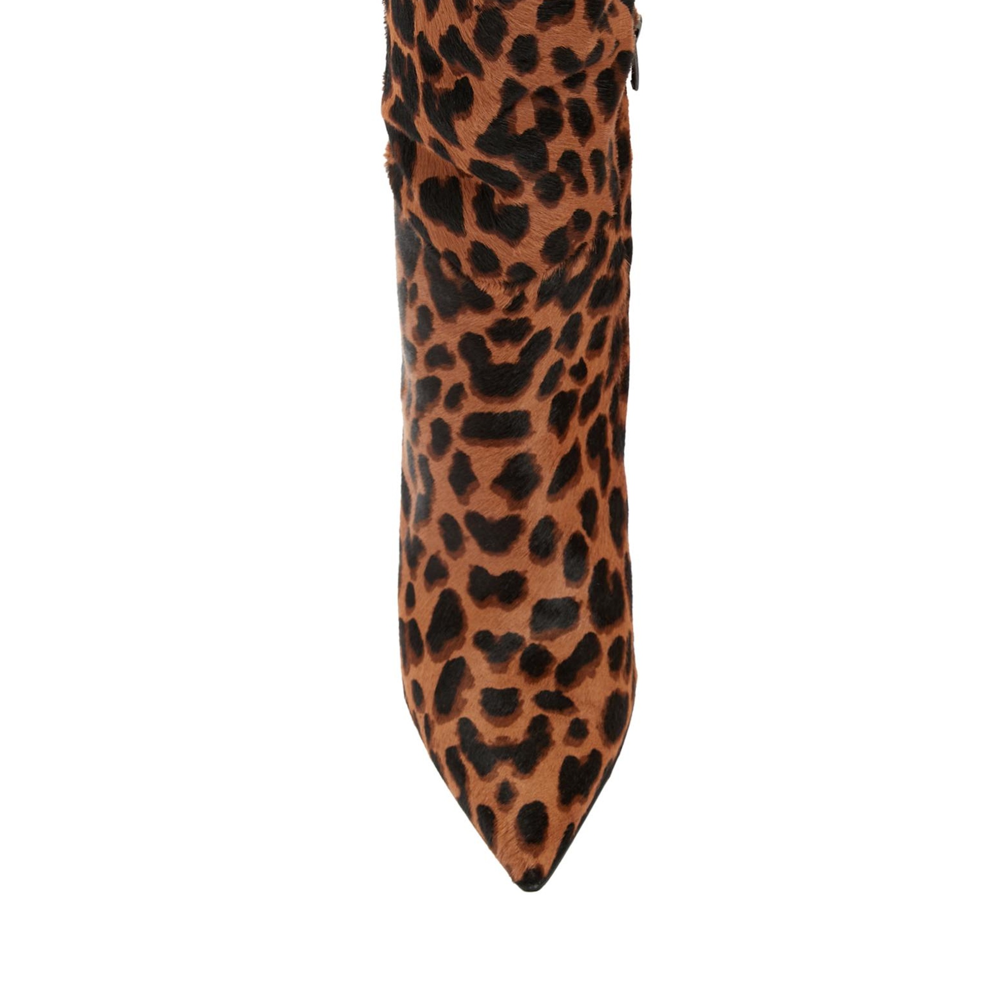 Network Kadın Leopar Desenli Deri Çizme
