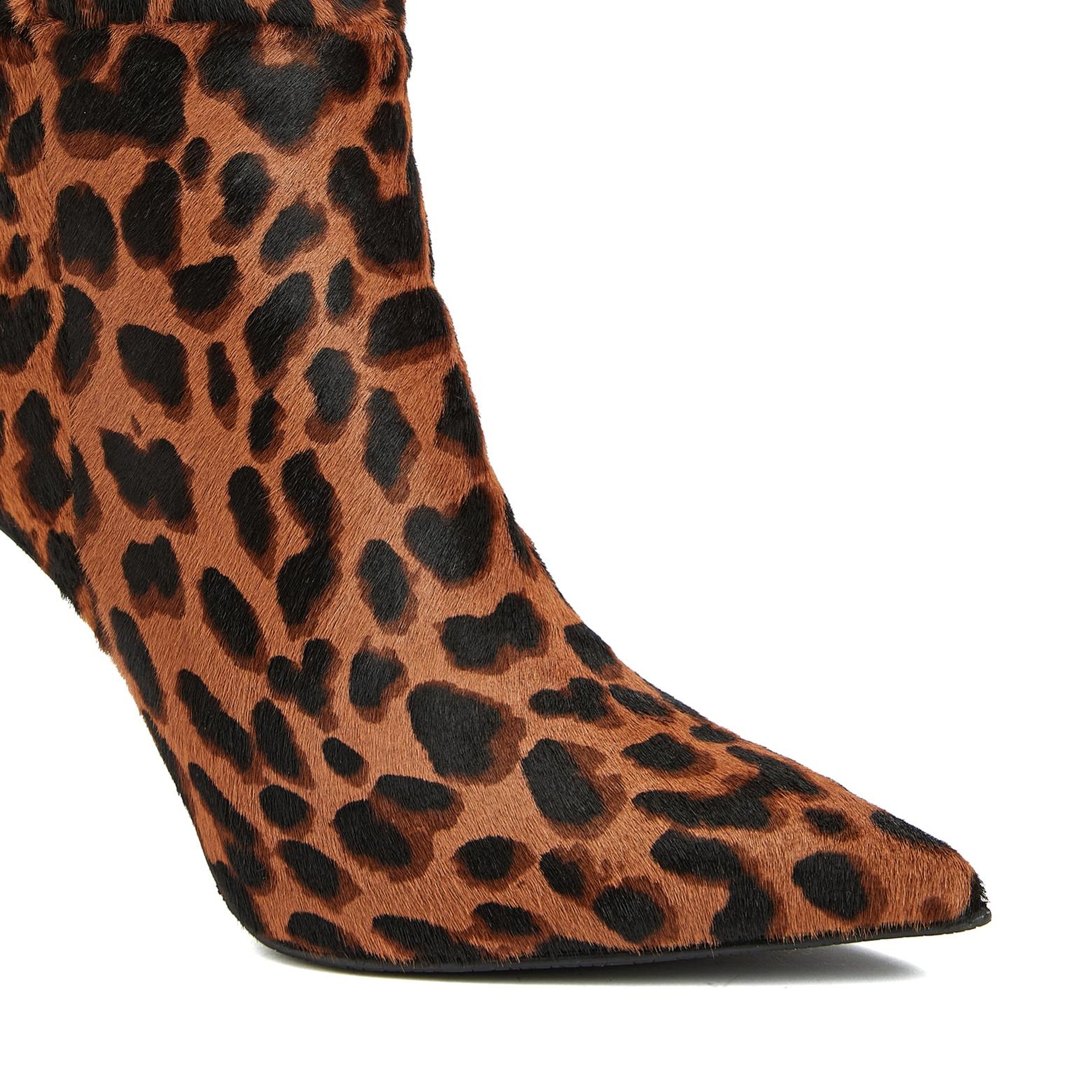 Network Kadın Leopar Desenli Deri Çizme