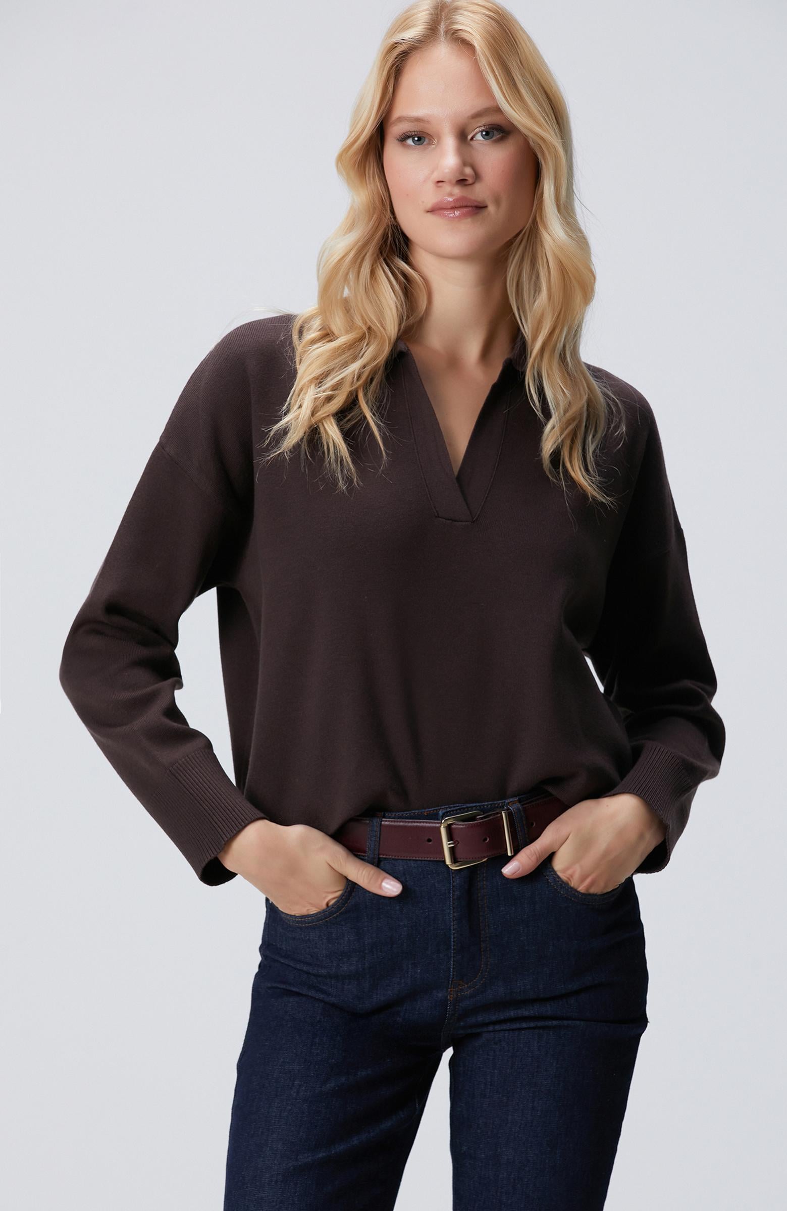  Network Kadın Acı Kahve Kazak