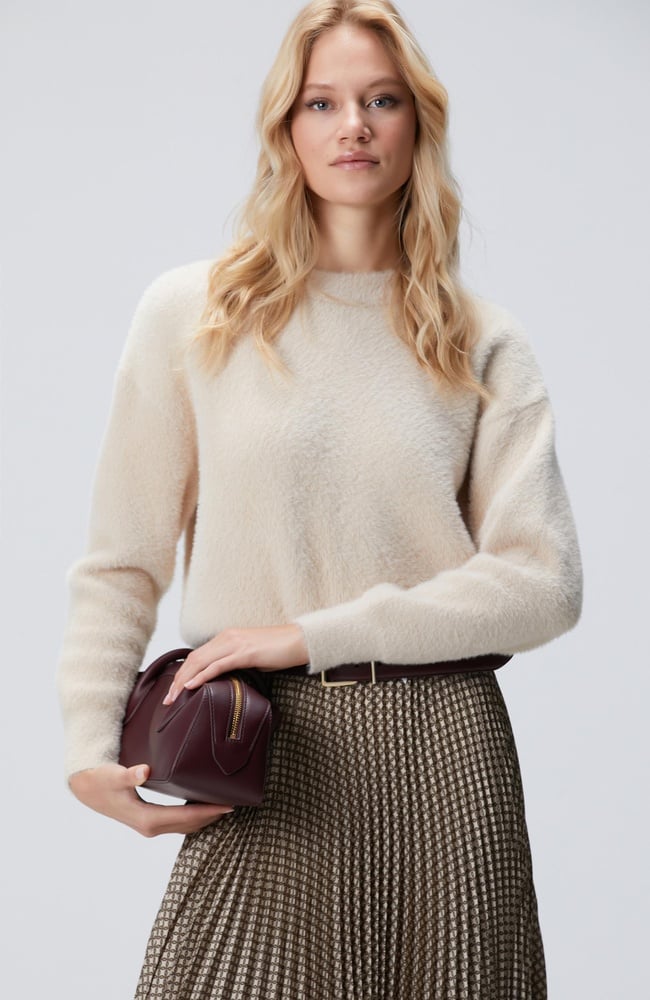  Network Kadın Bej Triko Kazak