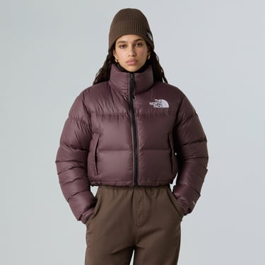  The North Face 1996 Retro Nuptse Kısa Kadın Bordo Mont
