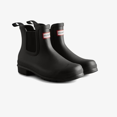  Hunter Originals Chelsea Tri Colour Logo Kadın Siyah Bot
