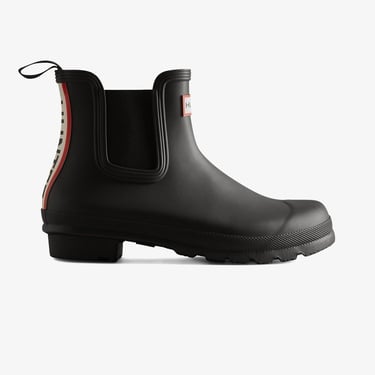  Hunter Originals Chelsea Tri Colour Logo Kadın Siyah Bot