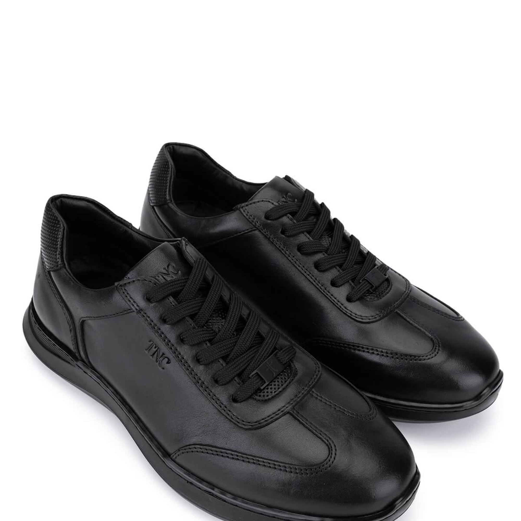 Tamer Tanca Erkek Hakiki Deri Siyah Casual Ayakkabı