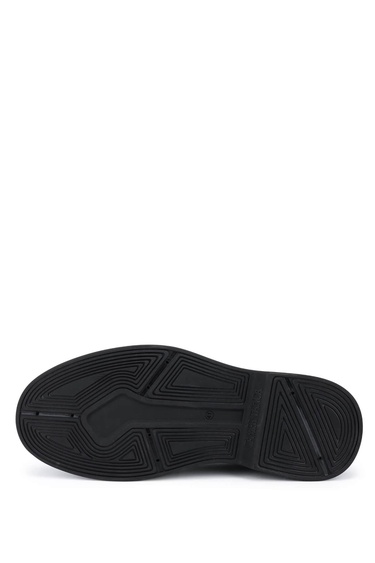  Tamer Tanca Erkek Hakiki Deri Siyah Floter Casual Ayakkabı