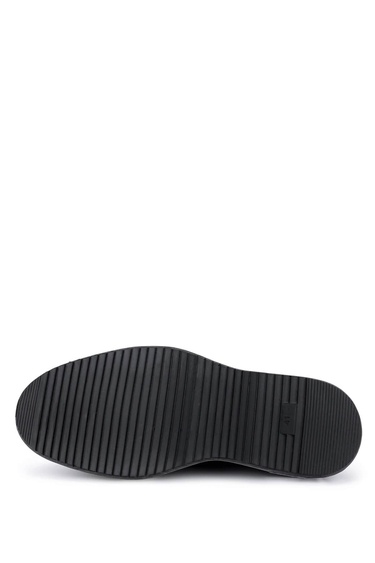  Tamer Tanca Erkek Hakiki Deri Siyah Casual Ayakkabı