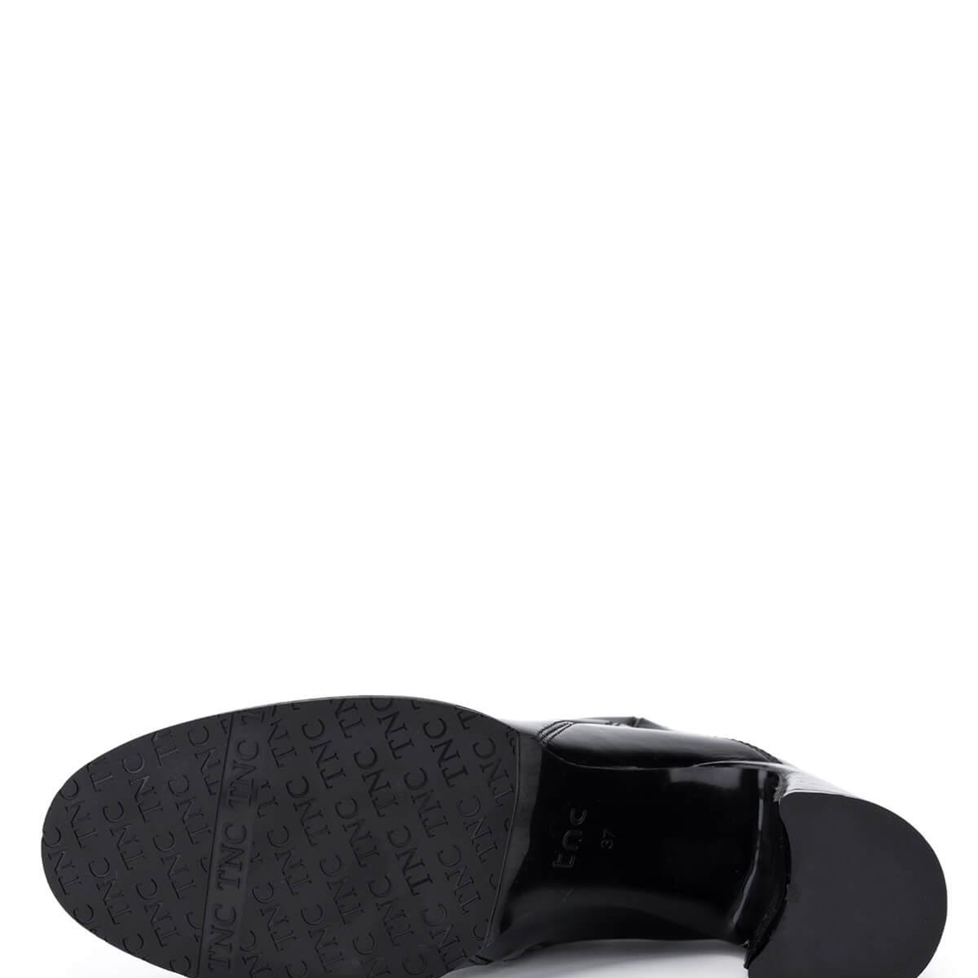 Tamer Tanca Kadın Hakiki Deri Siyah Rugan Klasik Bot