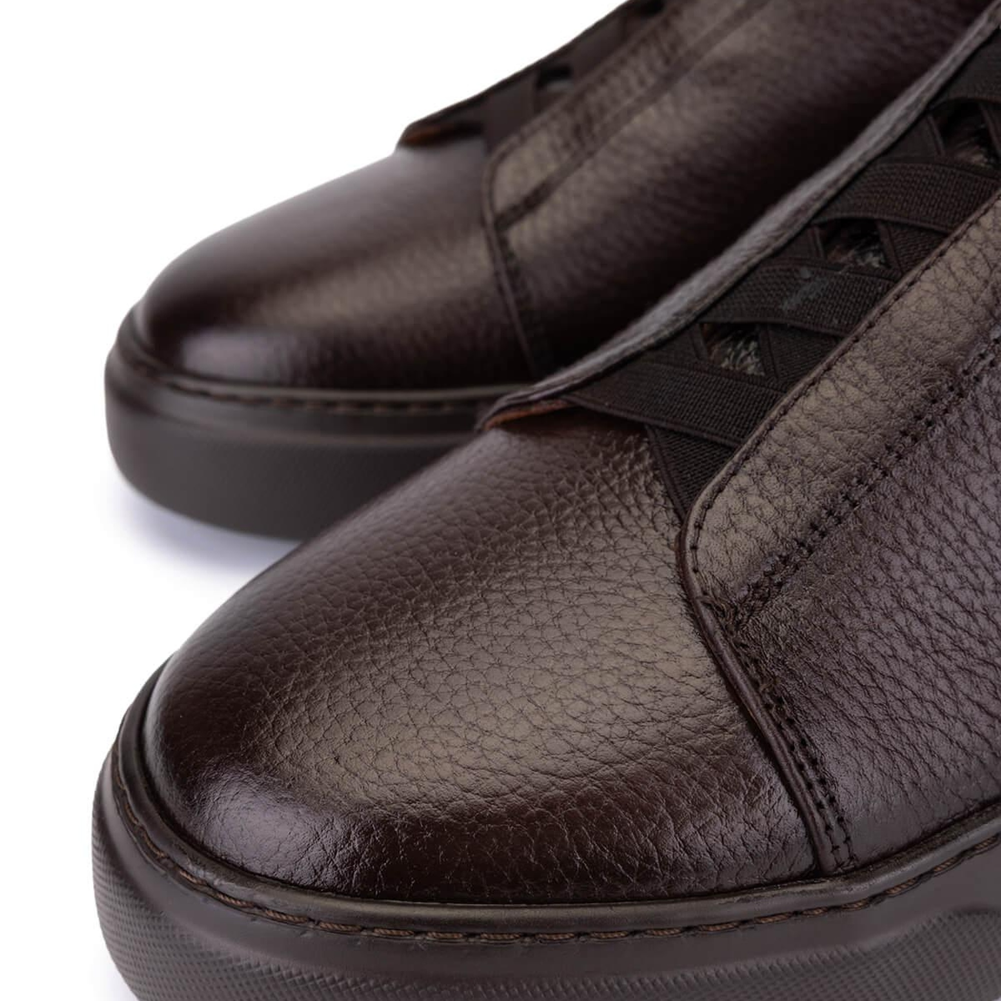 Tamer Tanca Erkek Hakiki Deri Kahverengi Sneakers & Spor Ayakkabı