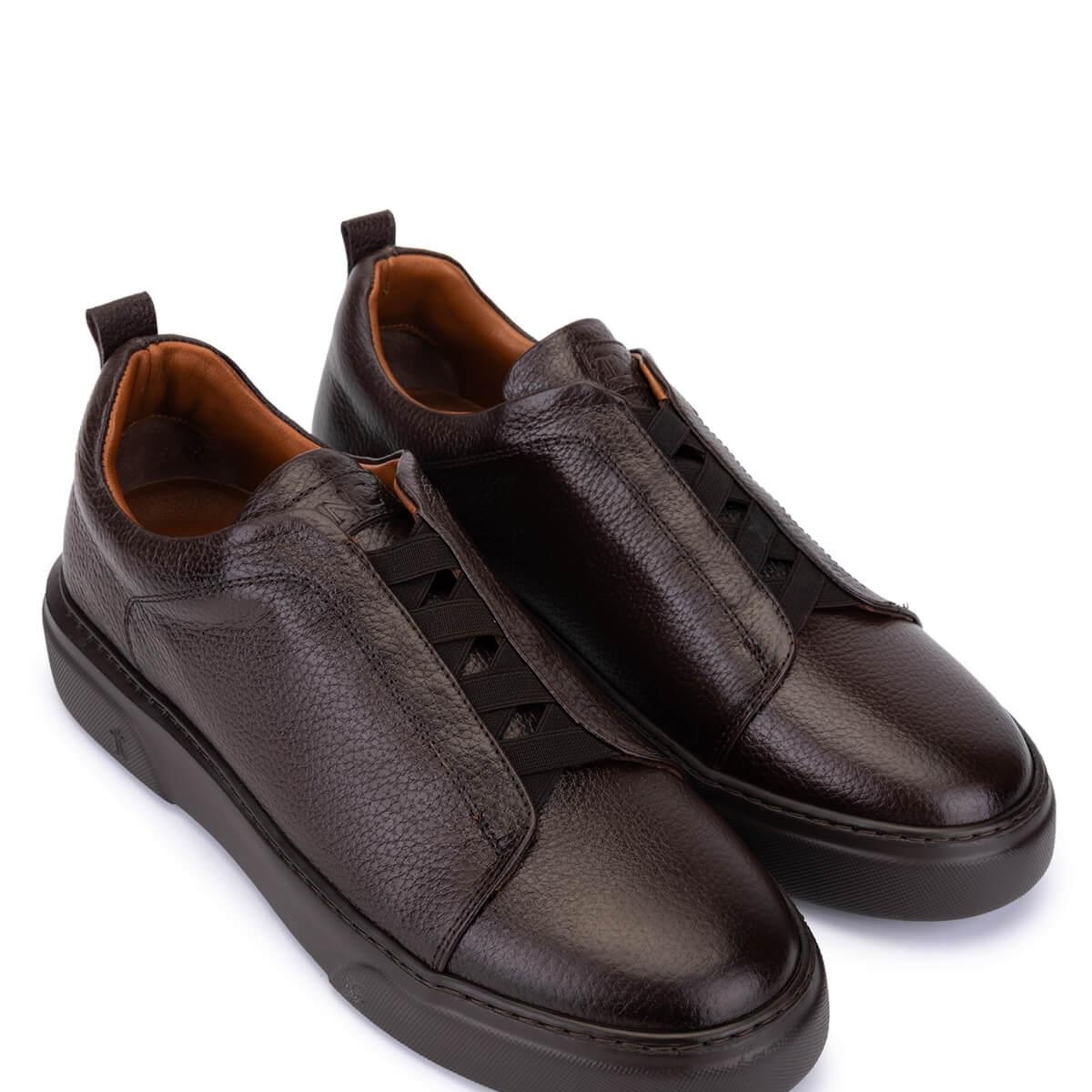 Tamer Tanca Erkek Hakiki Deri Kahverengi Sneakers & Spor Ayakkabı