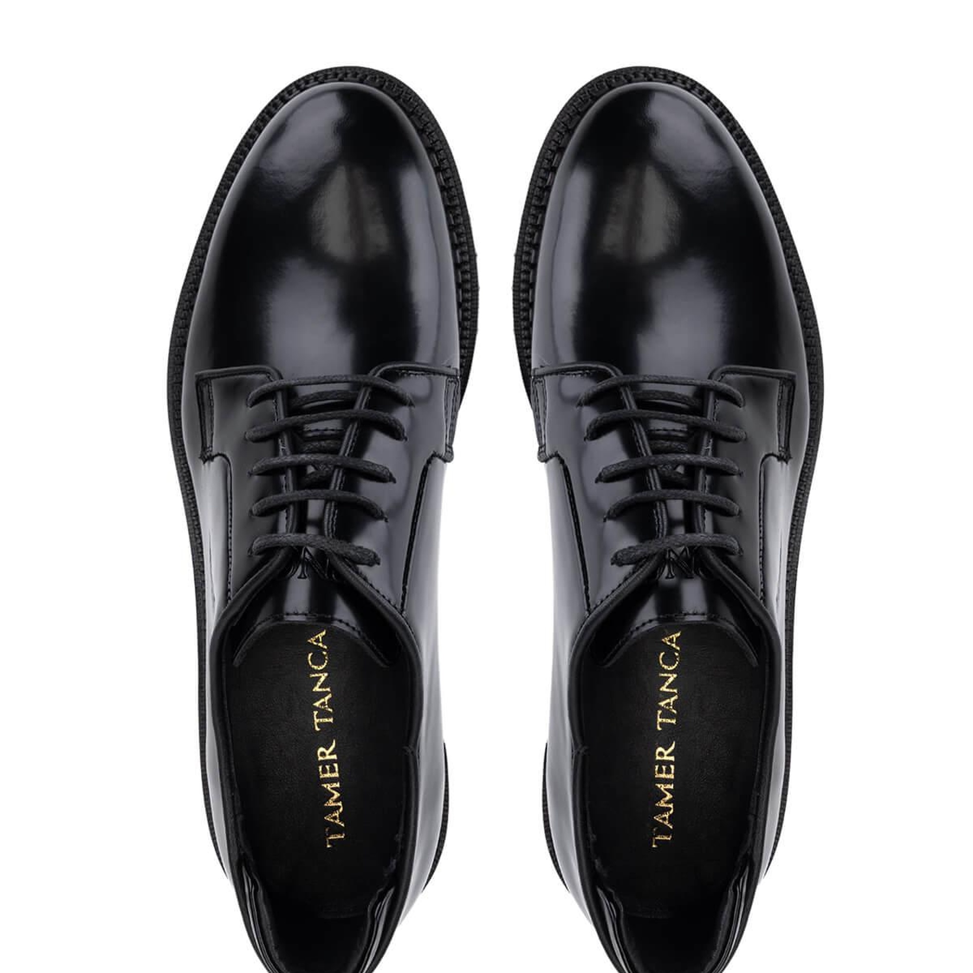 Tamer Tanca Erkek Hakiki Deri Siyah Mat Klasik Ayakkabı