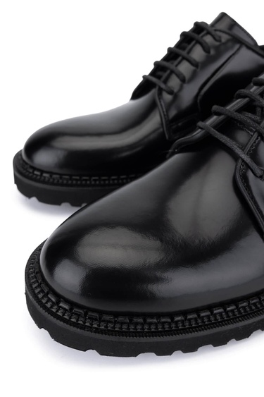  Tamer Tanca Erkek Hakiki Deri Siyah Mat Klasik Ayakkabı