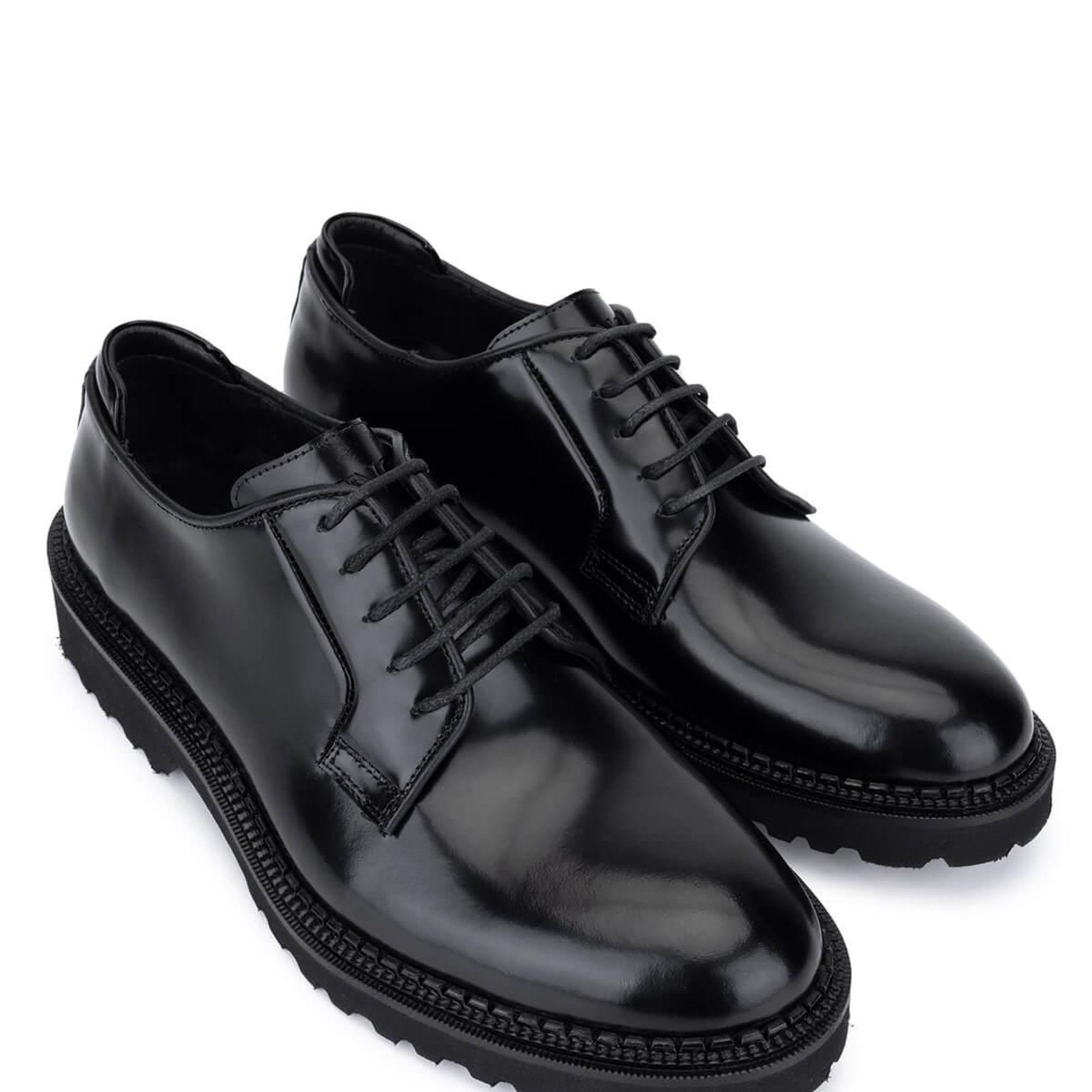 Tamer Tanca Erkek Hakiki Deri Siyah Mat Klasik Ayakkabı